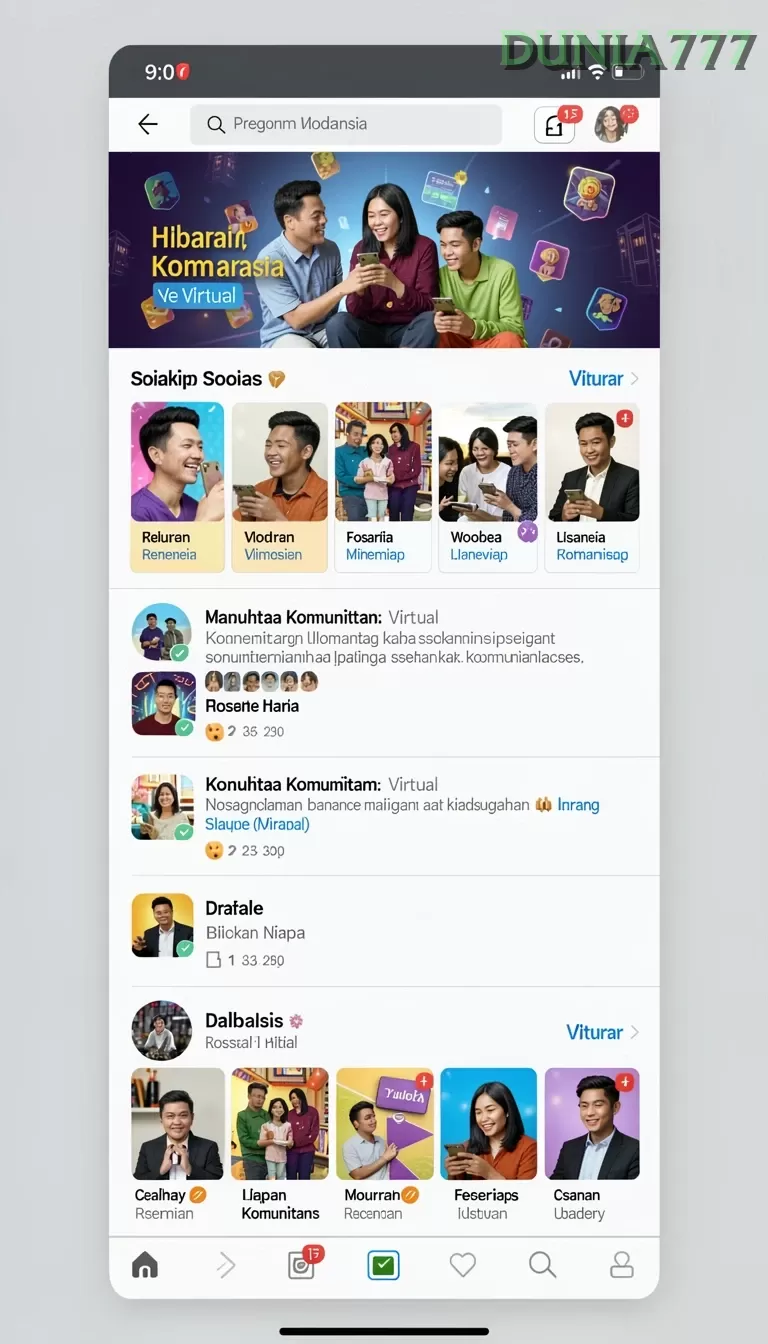 Cuplikan layar MPO76 — menu navigasi