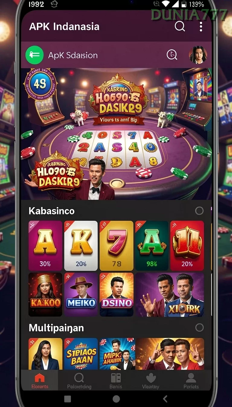 Cuplikan layar MT661 — halaman utama