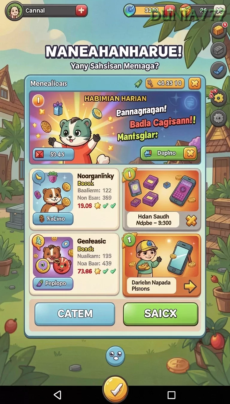 Cuplikan layar MPO76 — aktivitas