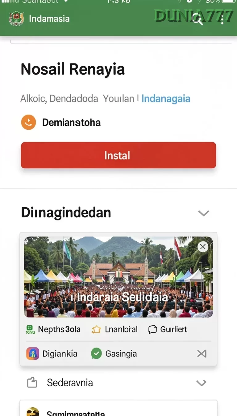 Cuplikan layar IND777 — pengaturan akun